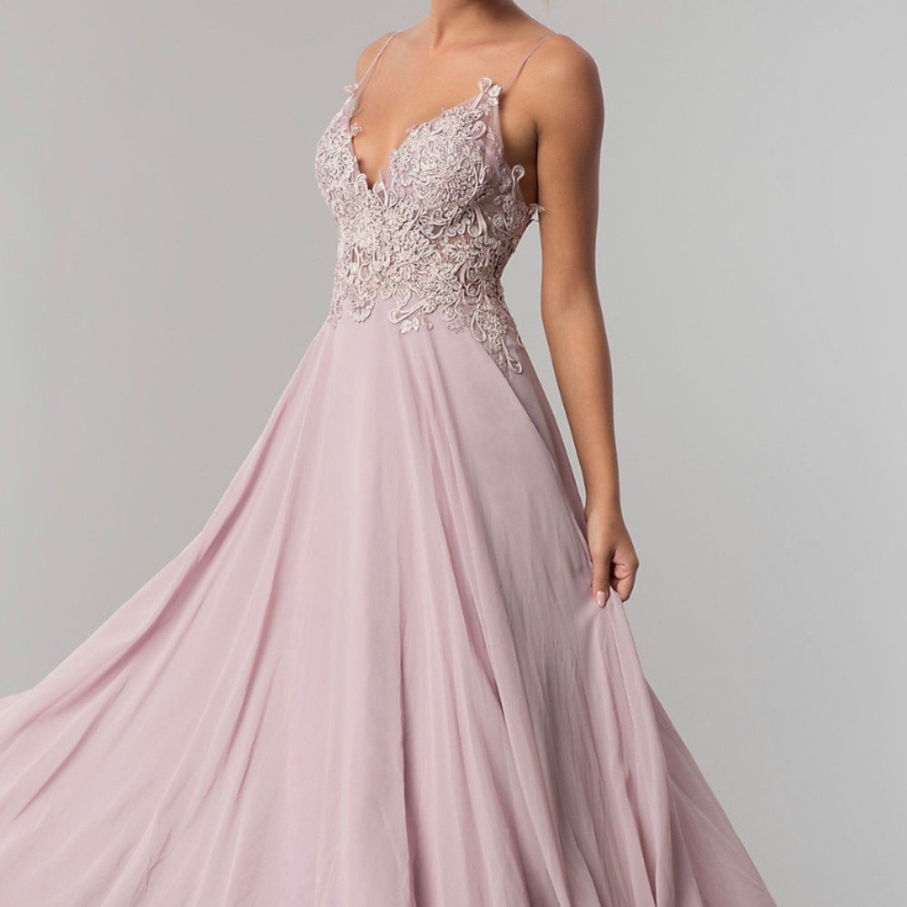 NEVER WORN Long Mauve Prom Dress
